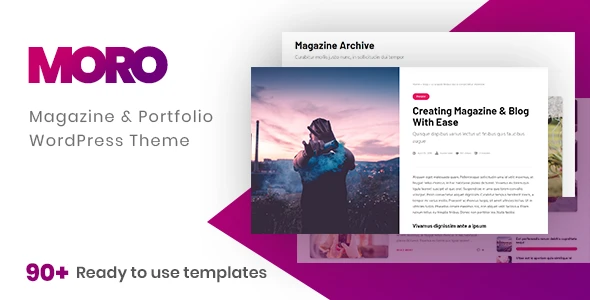 Moro – Multi-purpose Magazine Theme with Portfolio